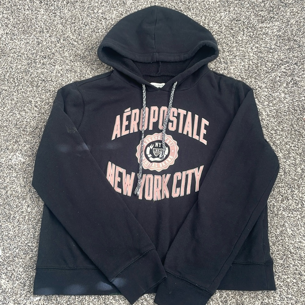 Girls black Aeropostale hoodie